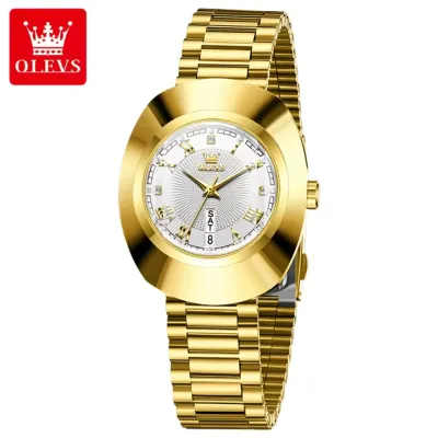 OLEVS 7008 Women's Watches Tungsten steel Strap Waterproof Luxury Brand Fashion Wristwatch Original Quartz Watch for Women NEW